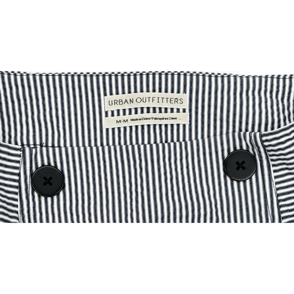 Urban Outfitters Women's Medium Saliorette Striped Mini Skirt Navy Blue White